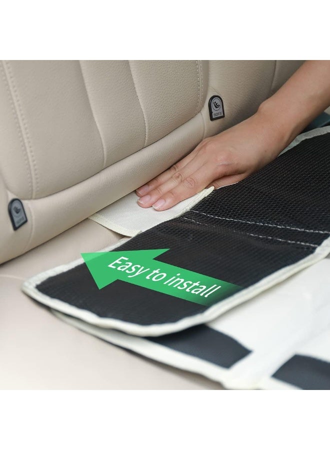 FASITE Car Seat Protector for Baby Child Car Seats - Auto Seat Cover Mat, Protective Non-Slip Waterproof Car Seat Cover Pad with Mesh Pockets - Image 3